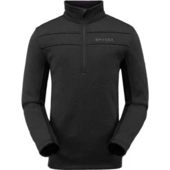 Spyder Encore Half Zip Fleece Jacket - Men's 4 Spyder Encore Half Zip Fleece Jacket - Men's -Men Skiing Store 191252001 encore halfz flc blk