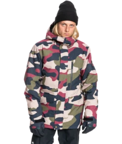 Men Skiing Store 11 Quiksilver Mission Printed Jacket - Men's