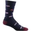 Darn Tough Truffle Hog Crew Lightweight Socks - Men's -Men Skiing Store fw23 darntough trufflehog crew lightweight navy