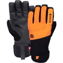 686 GTX Linear Under Cuff Glove - Men's -Men Skiing Store fw23 686 mensgtxlinearundercuffglove fluroorange 1