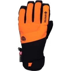 686 GTX Linear Under Cuff Glove - Men's -Men Skiing Store fw23 686 mensgtxlinearundercuffglove fluroorange 2