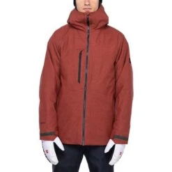 686 Hydra Stash Reserve Insulated Jacket - Men's -Men Skiing Store fw23 686 menshydrastashreserceinsulatedjacket blackredheather 2
