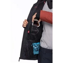 686 Hydra Stash Reserve Insulated Jacket - Men's -Men Skiing Store fw23 686 menshydrastashreserceinsulatedjacket blackredheather 4