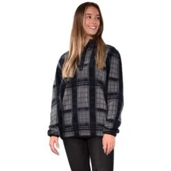 Obermeyer Boulder Fleece -Men Skiing Store fw23 obermeyer boulderfleece woodsmanplaid