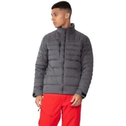 Obermeyer Klaus Down Jacket - Men's -Men Skiing Store fw23 obermeyer mensklausdownjacket coal 1