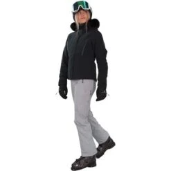 Obermeyer Evelyn Jacket W/Faux Fur - Women's 16 Obermeyer Evelyn Jacket W/Faux Fur - Women's -Men Skiing Store fw23 obermeyer womensevelynjacketwithfauxfur black 7
