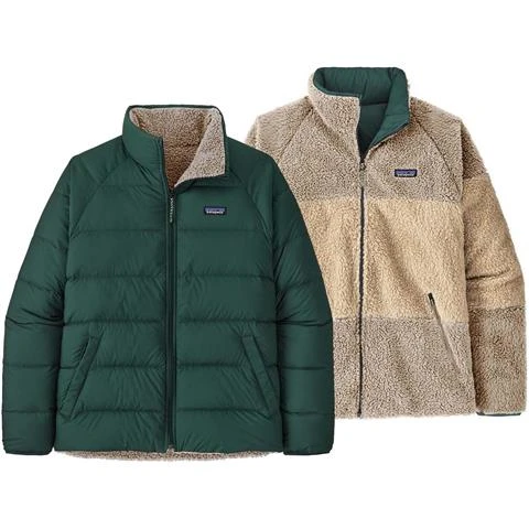 Patagonia Reversible Silent Down Jacket - Men's -Men Skiing Store fw23 patagonia mensreversiblesilentdownjacket northerngreen