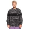 Quiksilver Flame On Fleece - Men's -Men Skiing Store fw23 quiksilver mensflameonfleece highheritagesnowwhite 1