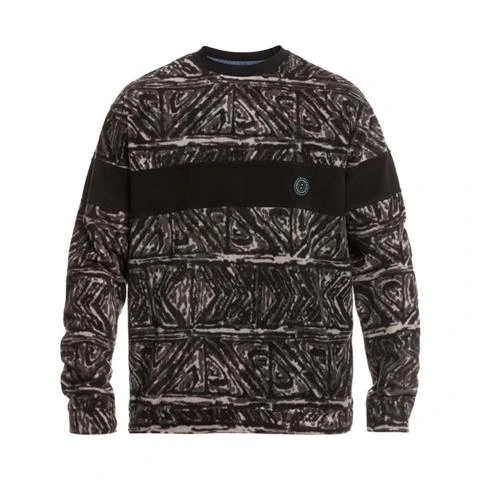 Quiksilver Flame On Fleece - Men's -Men Skiing Store fw23 quiksilver mensflameonfleece highheritagesnowwhite 2