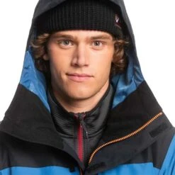 Quiksilver Mission Block Jacket - Men's -Men Skiing Store fw23 quiksilver mensmissionblockjacket trueblack 4