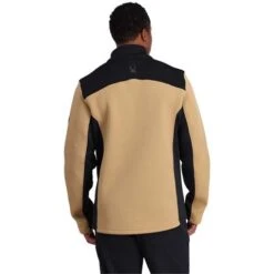 Spyder Encore Half Zip Fleece Jacket - Men's 7 Spyder Encore Half Zip Fleece Jacket - Men's -Men Skiing Store fw23 spyder mensencorehalfzipfleecejacket blacktannin 2