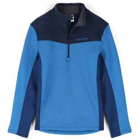 Spyder Encore Half Zip Fleece Jacket - Men's Spyder Encore Half Zip Fleece Jacket - Men's -Men Skiing Store fw23 spyder mensencorehalfzipfleecejacket collegiate 1