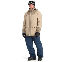 Spyder Field GTX Jacket - Men's -Men Skiing Store fw23 spyder mensfieldgtxjacket safari 3
