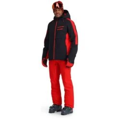 Spyder Orbiter GTX Jacket - Men's -Men Skiing Store fw23 spyder mensorbitergtxjacket blackvolcano 3
