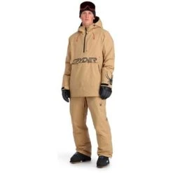 Spyder Signal GTX Insulated Anorak - Men's -Men Skiing Store fw23 spyder menssignalgtxinsulatedanorak tannin 3