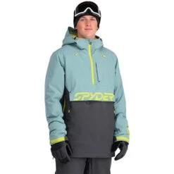 Spyder Signal GTX Insulated Anorak - Men's -Men Skiing Store fw23 spyder menssignalgtxinsulatedanorak tundra 1