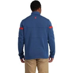Men Skiing Store -Men Skiing Store fw23 spyder mensspeedhalfzipfleecejacket abyssvolcano 2