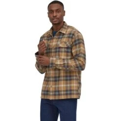 Patagonia L/S Organic Cotton Midweight Fjord Flannel Shirt - Men's (42400) -Men Skiing Store wbf2223 42400 form tl1