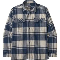 Patagonia L/S Organic Cotton Midweight Fjord Flannel Shirt - Men's (42400) -Men Skiing Store wbf2223 42400 losm
